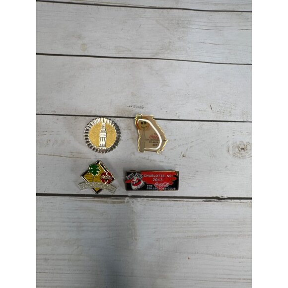 Coca Cola Pin Lot of 4 Racing 2013 Georgia 2011 Palm Springs 2002 Bottle Hat Lap - Picture 3 of 16